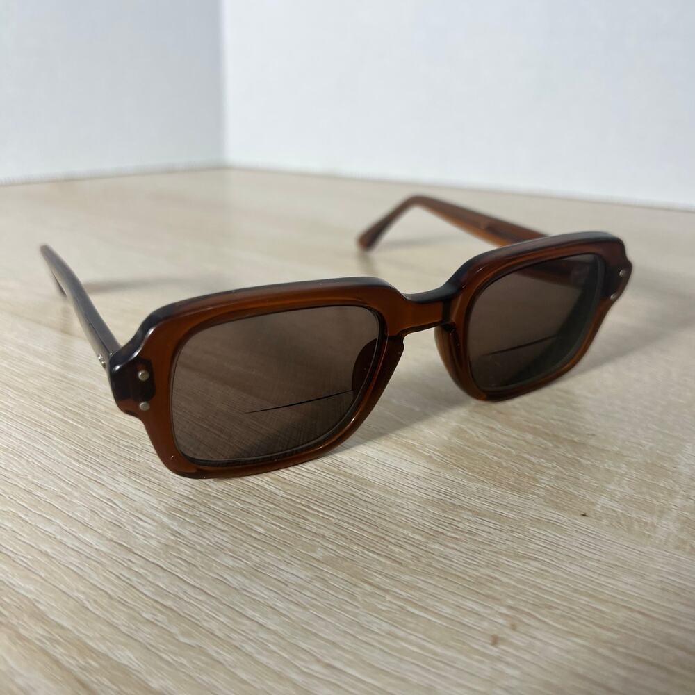 Vintage Romco 4 1/4 - 5 1/2 RO 46-22 Eyeglasses Full Rim Frames ONLY Brown